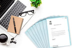 Light Blue Vinyl Folders, Heavy Duty Plastic Folders with Clear Front Pocket, Doctor Stuff, Letter Size L-Type Document Holder for Home, Office and Medical, Pack of 50 - Image 5