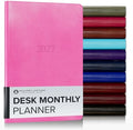 Gallery Leather Desk Monthly Planner 2026-2027 Acadia Hope by GalleryLeather