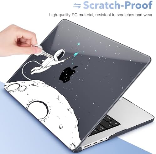 May Chen for 2026 MacBook Pro 14-inch M5 M4 M3 M2 M1 Pro/Max Chip, Release 2026 2025-2021, Model A3427 A3426 A3434 A3112 A3401 A3185, Plastic Hard Shell with Keyboard Cover, Cute Astronaut - Image 3