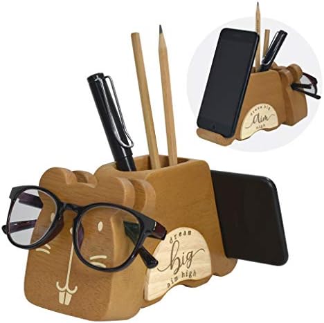 I'm Wood Multipurpose Eyeglass Phone Pen & Hamster Pencil Holder by Im