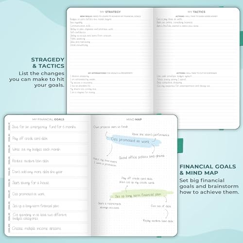 Clever Fox Budget Planner Pro with Cash Budgeting Envelopes, Dark Teal - Image 3