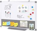 SWANCROWN Magnetic White Board and Bulletin Cork Board Combo 24 x 18 Inches by SWANCROWN