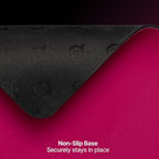 SteelSeries QcK Heavy Gaming Mousepad — Thicker, Non-Slip Silicone Rubber Base, Peak Tracking, Optimized for Gaming FPS, MOBAs, RTS, MMO — Large Size 450 mm x 400 mm x 6 mm — Magenta - Image 4