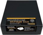 Lineco Museum Archival Storage Box, Drop Front, 8.75x10.75x3 in, Black - Image 5