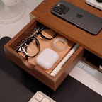 Bamboo Monitor Stand Riser with Drawer - Image 4