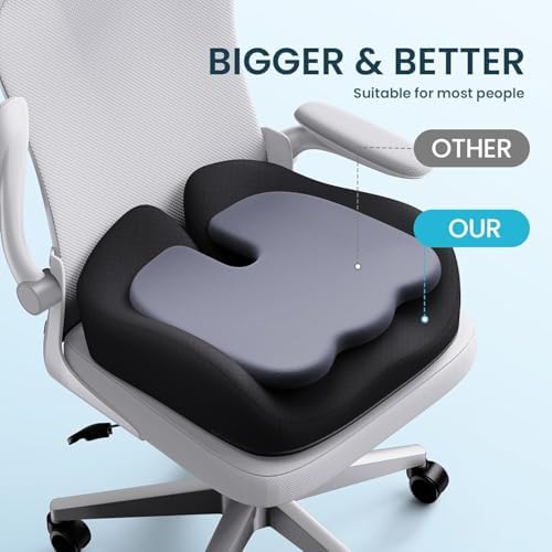 Benazcap Memory Foam Seat Cushion, Ergonomic Office Chair Cushion - Image 4