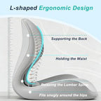 Seat Cushion for Office Chair, Ergonomic Cushion with Lumbar Support Pillow - Image 3