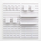 Wall-Mounted Pegboard Kit, 50.4" x 25.2" Organizer Panel – Large, Cost-Effective & Nail-Free Installation White - Image 7