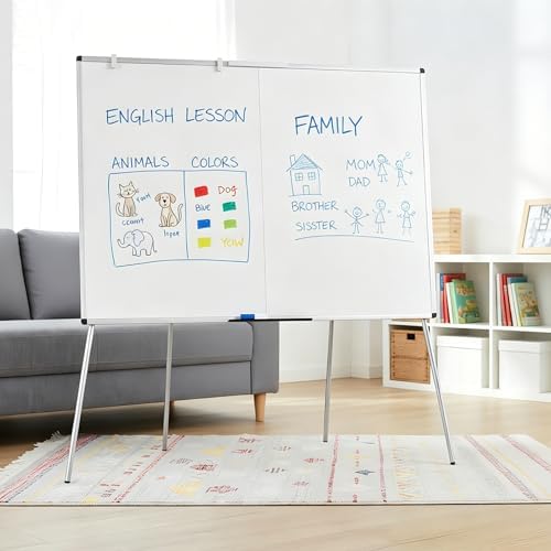 VIZ-PRO Magnetic Whiteboard Easel, Foldable, 48 x 36 Inches - Image 6