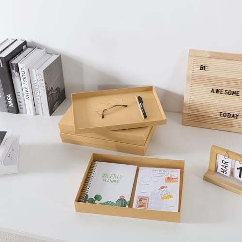 Soul & Lane - Letter Size Document Storage Boxes with Lids, Set of 3, Kraft - Image 6