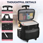 Ytonet Rolling Cart for Teachers with Detachable Dolly & Teacher Tote Bag - Image 6