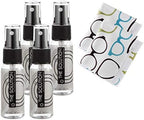 The Solution Lens Cleaner Spray | 4-1oz Alcohol Free Eyeglass Lens Cleaning Spray & 2 Microfiber Cleaning Cloth for Glasses, Lens, Screens by Ron%27s+Optical