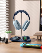 HiWe Headphone Stand, 2-in-1 MagSafe Wireless Charger for iPhone/iWatch - Image 6
