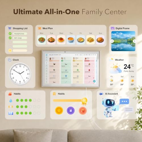 Calendar – 15.6" Smart Touchscreen Digital Calendar & Chore Chart - Image 2