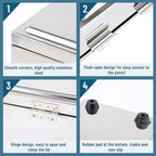 Yaocom Stainless Steel Pencil Dispenser Kit for Classroom,Silver - Image 4
