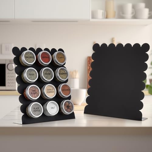 Gueevin 2 Pcs Magnet Board Magnetic Display Stand for Table, Black, Small - Image 5