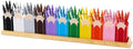 11 Pcs Pencil Shaped Crayon Organizer with Stand,Standard by Unknown
