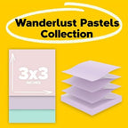 Post-it Super Sticky 100% Recycled Paper Pop-up Notes, 3 in. x 3 in, 3-Pack - Image 3