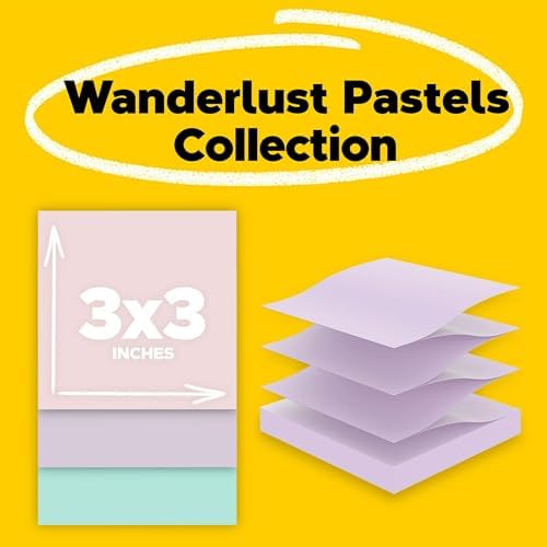 Post-it Super Sticky 100% Recycled Paper Pop-up Notes, 3 in. x 3 in, 3-Pack - Image 3