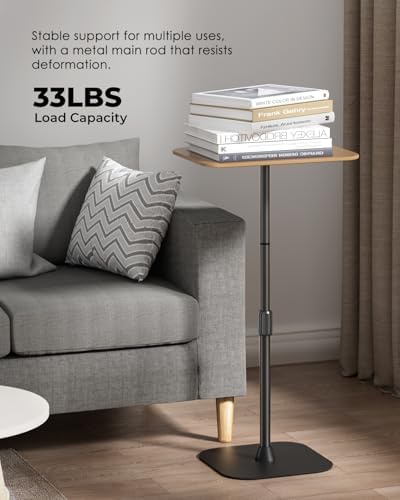 Viozon Floor Laptop Stand for Bed,Laptop Table, Small & Portable Standing Desk with Adjustable Height 26.7"-36.62", Quick Installation for Office,Conference Room,Living Room,Home Office,Bed/Sofa Side - Image 6