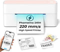 Phomemo High-Speed Thermal Label Printer, 241H Label Printer & 20Pcs Labels by Phomemo