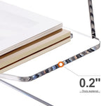 HeZone Enlarged Letter Paper Tray - Clear Acrylic Desk Organizers for Document Organization and File Storage - Stackable Office Accessories - 2 Pack (Large Tray V) - Image 5