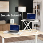 VIVO White 24 in Single Top Keyboard and Mouse Riser, DESK-V024AW - Image 4
