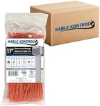 Kable Kontrol Cable Zip Ties, 11 Inch, 8500 Pcs, 50lbs Test, FL Orange by KABLEKONTROL%C2%AE