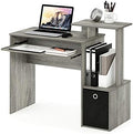 Furinno Econ Multipurpose Home Office Computer Writing Desk, French Oak Grey by Furinno-FitsYourSpaceFitsYourBudget