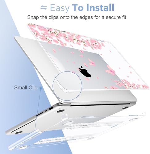 May Chen for 2026 MacBook Pro 14-inch M5 M4 M3 M2 M1 Pro/Max Chip, Release 2026 2025-2021, Model A3427 A3426 A3434 A3112 A3401 A3185, Plastic Hard Shell with Keyboard Cover, Cherry Blossom - Image 5