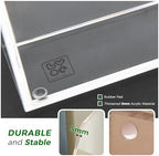 Lovemolly Acrylic Magazine File Holder – 4-Slot Clear Desk Organizer, Vertical Document Sorter for Office, Home & Classroom, No-Assembly Tabletop Rack for Folders, Books & Tablets, 7.09x8.07x6.3 in - Image 4