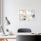 DAHAPYBOO Cork Board with Linen White 2Pack,Bulletin Board 23"x17" - Image 2