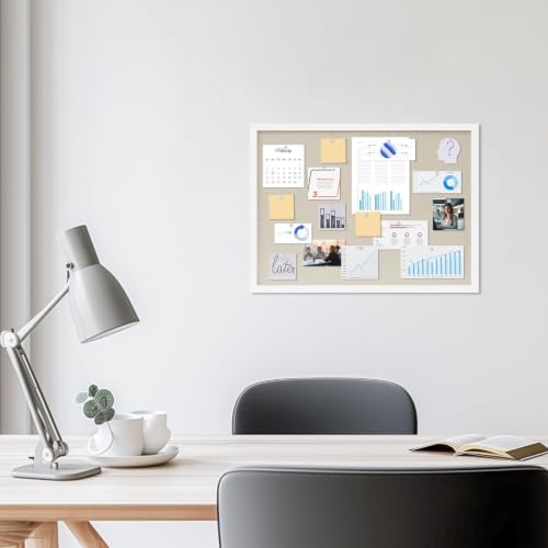 DAHAPYBOO Cork Board with Linen White 2Pack,Bulletin Board 23"x17" - Image 2