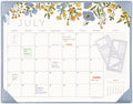 Desk Calendar 2026 with Desktop Mat, Cabbrix Large Desk Pad Calendar 21 x 17 Inch with Planner Template Stencil Set Cover 18 Months Runs From July 2026 to December 2027, Floral Design Calendar 2026 for Home School and Office by CABBRIX