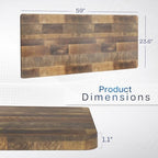VIVO Reclaimed Wood 60 x 24 inch Solid Table Top, DESK-TOP60P - Image 3