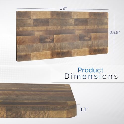 VIVO Reclaimed Wood 60 x 24 inch Solid Table Top, DESK-TOP60P - Image 3