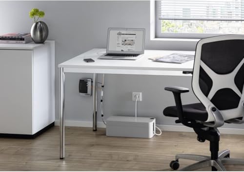 Durable, Cable Management Box Organizer, Gray, Large - Image 3