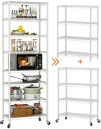 Golpart Shelves Storage Shelf Wire Closet Bathroom Organizers Metal Pantry - Image 6