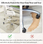 [Tempered Glass] 48" x 60" Glass Office Chair Mat for Carpet - Image 3