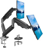 MOUNT PRO Dual Monitor Mount Fits 13 to 32 Inch Screen, Height Adjustable Monitor Stand for 2 Monitors, Full Motion Display Arm Holds up to 19.8lbs Each, Computer Desk VESA Mount, Black by MOUNTPRO