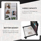Floor-Standing Magazine Rack 6-Layer with Wheels, Brochure Display Stand for Exhibitions, Office, and Any Organization Requiring Information Display - Image 3