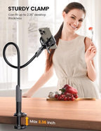 Lamicall Gooseneck Bed Phone Holder 33.4" Full Adjustable Flexible Arm - Image 4