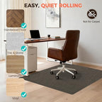 BAGAIL Office Chair Mat for Hardwood Floor, 35"x47" Heavy Duty Computer Chair Mat - Fast Flat & Smooth Glide - Non-Slip Desk Chair Floor Protector for Home Office - Dark Brown - Image 5