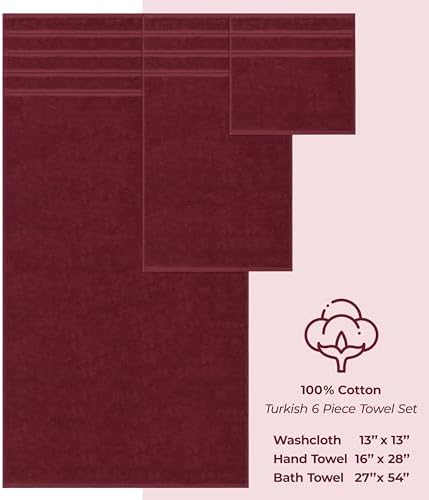 American Soft Linen 100% Cotton Luxury Turkish Towels, 6 Piece Towel Set - Image 4