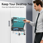 3 Tier Magnetic File Holder with Hooks for Letter Size Files - Image 4