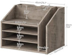 CHOEZON Wooden Desk Organizer with Adjustable Partitions - Image 5