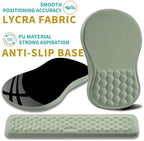 Hokafenle 2 in 1 Ergonomic Mouse Pad Wrist Support & Wrist Rest for Computer Keyboard Set, with Relieve Carpal Tunnel Pain Massage Bulge and Full Memory Gel Design (2In1 Set, Light Green) - Image 6