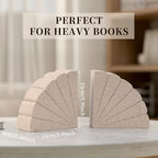 Resin Book Ends for Shelves, Decorative Bookends for Heavy Books - Image 3