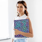 ALAZA Leopard Print Cheetah Purple 3 Ring Binder 1.5 Inch Three Ring Office Binders w/clipboard & 3 Pockets, Hold 200 Sheets, 1pc - Image 5