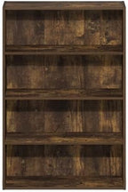Furinno Basic Book Shelf, 4-Tier Bookcase with Open Shelf, Bookshelf, Cube Storage Organizer, 6 x 24 x 35, for Living Room, Bedroom, Home Office, Amber Pine - Image 6